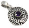 JEWELFORCE Silver Pendant 925 Sterling Silver Amethyst Gemstone Jewelry J-13M