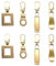 DHER Reißverschluss anhänger abnehmbare Reißverschluss-Abzieher Metall Zipper Pull Ersatz Zipper Metall Zipper Zipper ersetzt einen Reißverschluss Reißverschluss 8 Stück Kopf Reißverschluss (Gold)