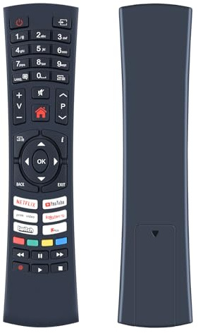 RC4591P Replacement Remote Control for Bush LED QLED Smart TV Compatible with DLED40FHDS QLED50UHDS QLED55UHDS QLED43UHDS QLED70UHDS ELED32FHDSDVD QLED65UHDS