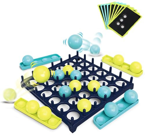 OFGAOO Bounce Ball Party Game, Bounce Game Connect Balls Brettspiele Bouncing Ball Table Game Bounce Ball Toys für Desktop -Spiel
