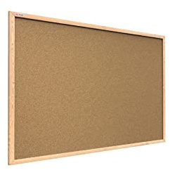 ALLboards Pinnwand mit Holz Rahmen 250x120cm Korktafel Korkwand Pinnwand Kork