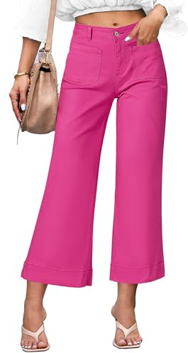 luvamia Pink Jeans for Women Pink Pants for Women Womens Colored Jeans