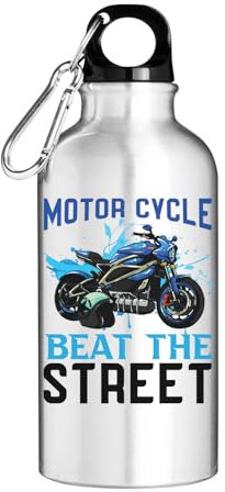 Atspauda Moto Cycle Beat The Street Tourist Gourde Argent