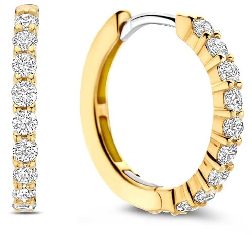 TI SENTO MILANO Damen-Creolen aus 925er Silber – Zirkonia