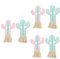 ABOOFAN 6 STK Kaktus-Ornament Zimmerdekoration Boho Kleiner Kaktus-Wandteppich Wohnkultur Tapisserie Boho- Wanddekoration Boho böhmisches Kinderzimmer Dekorationen Charme
