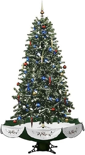 Weihnachtsschmuck Weihnachtsbaum, schneit Weihnachtsbaum, Plug in Automatischer Schneefall, mit Musik zur Simulation der Schneeszene Kinder (1,9 m)