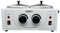 Gabri Waxing Kit Wax Heater Warmer with Temperature Control, Single or Double Wax Pot for Hair Removal, Digital Wax Machine for Women and Men, Ideal for Home, Barber, Salon Use (Double Pot White)