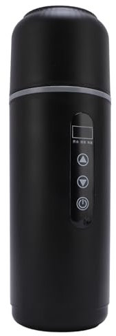 Portable Electric Car Kettle, 12V 24V Water Boiler Heated Travel Mug, 500 Ml Travel Electric Kettle, Stainless Steel Car Heating Cup for Car Truck (Black)