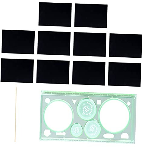 KOMBIUDA Kratzmalkarten Mit Scratch Malerei Papier Für Junge Mädchen Bastelprojekte Und Kunstunterricht Aktivitäten