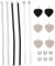 COLLBATH Sangles De Chaussures À Boucle En Cuir Sangles De Cheville Amovibles Pour Talons Hauts