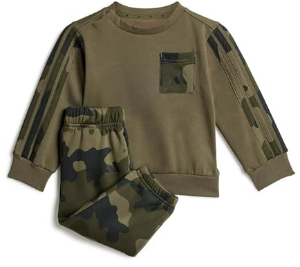 adidas Unisex Baby Seasonal Essentials Infants Camo Fleece Jogger Set in French Terry