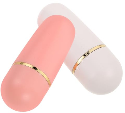 ADOCARN 2stücke Öl-absorber Roller Für Gesicht Natürlicher Vulkanstein Mattierende Wirkung Sanfte Hautpflege Mit Porentiefer Reinigung Handlicher Oil Control Roller Für Fettige Haut Weiß