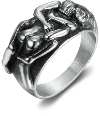 fycouyee Sexy skull titanium rings for men and women