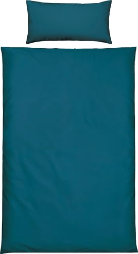Erwin Müller Bettwäsche Ansbach Mako-Single-Jersey Petrol Größe 1x 135x220 cm + 1x 40x80 cm