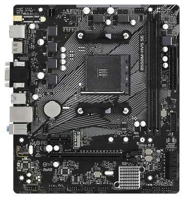 motherboard Fit For ASrock B550M-HVS SE Dual Channel DDR4 AMD B550 Socket Schede Madri AM4 Processori 5500/5600/5600G PCI-E 4.0 16X SATA3