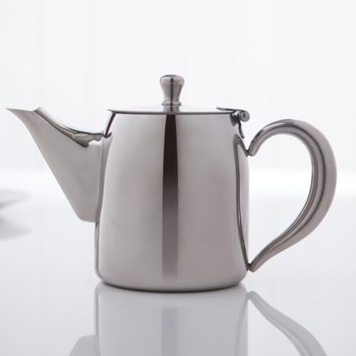 Sabichi Concierge Stainless Steel Teapot - 720ml - Dishwasher Safe - Mirror Polished - Silver Tableware - Coffe/Tea - Safe and User Friendly - Easy to Pour