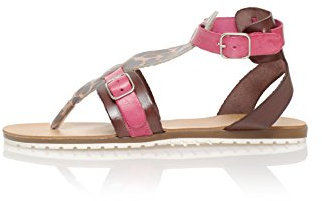 MTNG Sandalias planas Celava Natural / Fucsia EU 39