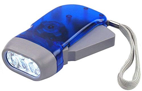 DIGIFLEX Hand Press Torch – Garden Tools -3 Led Dynamo Flashlight for Camping, Hiking, Autumn and Survival - No Batteries Required, Eco & Rechargeable