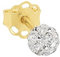 Amor Single Ohrstecker Damen Ohrschmuck, mit Kristall, 0,4 cm, Gold, Kommt in Schmuck Geschenk Box, 9035564