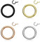 Trend Agent Piercing Ring Septum Clicker SEGMENTRING Nasenring Damen Herren Chirurgenstahl Ohrring 4er Set Gold Silber Rosé Schwarz
