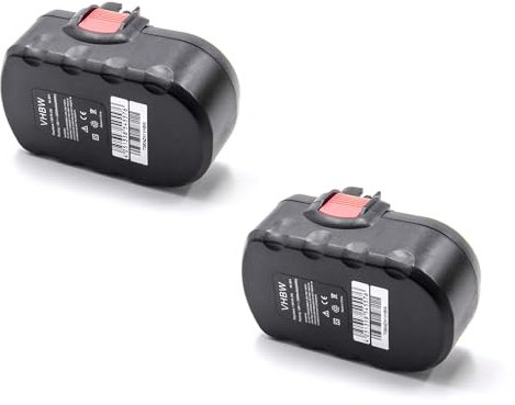 vhbw 2X Akku Ersatz für Bosch 2 607 335 278, 2 607 335 266, 2 607 335 680, 2 607 335 536 für Werkzeug (3000 mAh, NiMH, 18 V)