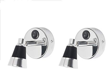 READY SHW-2 Spot de lecture LED avec interrupteur marche/arrêt pour intérieur camping-car, caravane, bateau Lumière chaude 12 V