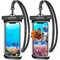UNBREAKcable Waterproof Phone Case, 2-Pack IPX8 Universal Waterproof Phone Pouch Dry Bag for iPhone 16 15 14 13 12 11 Pro Max XR X XS SE 2022 Samsung S24 S23 S22 S21 Ultra Huawei P70 Mate 70 up to 7
