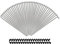 P4B | 38x Radios con 38x Cabecillas - 284 mm | Diámetro de 2 mm | Radios de Bicicleta de Acero Inoxidable en Blanco con boquillas Negras