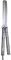 1pc Foldable Butterfly Knife Comb Stainless Steel Practice Training Comb Butterfly Comb Comb Knife Brushes Hairdressing Styling-France,D