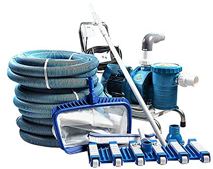 GFFTYX Large Swimming Pool Sump Pump Kit Portable Manual Pool Vacuum Cleaner Equipment 7 Packages to Choose Cleaner f Spas Ponds Inground Pools and Pond Fountain (Color : Package 7)