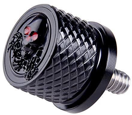 Sresk Vis de boulon de siège arrière 3D pour Harley Dyna Sportster Softail Road Glide Street Touring King CVO Electra Iron 883 Bob 1996-2022 Filetage 6,35 mm - 20 Écrou de selle moleté en relief
