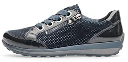 ARA Damen Osaka-highsoft Low-Cut Sneaker, Blau Midnight, 37 EU Weit