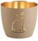 Windlicht Madras Katze Eisen Höhe 8,5 cm Sandstone Gold