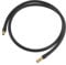 X AUTOHAUX 100cm Car Tire Inflator Extension Hose Adapter Black Copper Tone