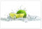 H894M_TV5BL Papier peint non-tissé Motif citron vert 104 x 70 cm