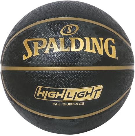 Spalding Highlights Gold Rubber No. 7 Ball 85-093J Basketball