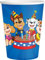 BeenSmile, Lot de 8 verres d'anniversaire Pat' Patrouille pour enfants, décoration d'anniversaire pour enfants, articles pour fêtes et célébrations, 250 ml