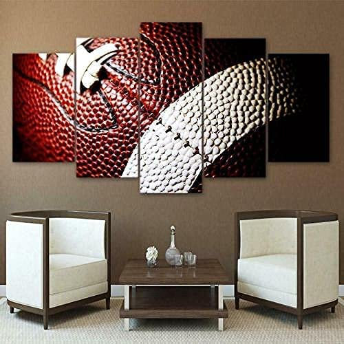 5 Teilig Art Bilder Wandbild Leinwand Rugby-Amerikanischer Fußballsport Xxl 200 X 100 Cm Wohnzimmer Wohnung Wanddekoration Design Wand Bild Kunstdrucke Bilder -2A2K+E6E6-5C4O-F5G7-5I9E+T1C6-0E1A-T0M7-
