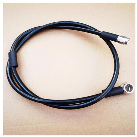 Tuyau d'Huile Frein Moto Tuyau Frein Hydraulique Universel Tube Conduite D'huile D'embrayage Pour Voiture Course ATV UTV 12mm Banjo AN3 Femelle Tressé Acier Inoxydable Tuyau d'embrayage(1200mm)