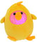 BRIGHTFUFU Ornamente leuchtende Kükenpuppendekoration leuchtende Stoffverzierung Desktop-Dekoration Cartoon-Küken-Puppendekoration Schreibtisch Hühnerpuppe Zubehör schmücken Dekorationen