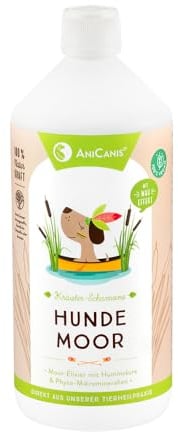 AniCanis Moortrunk für Hunde - Huminsäure, Magen-Darm, Verdauung - 1000ml | Heilmoor, Verdauung & Fellwechsel, Probiotika, Trinkmoor, geschmacksneutral, ohne Konservierung