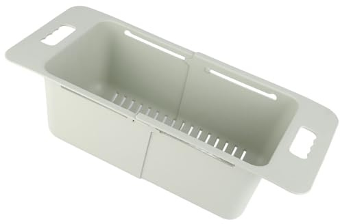 Adjustable Chest Freezer Basket Deep Storage Organizer Bin with Handle Expandable Divider for Kitchen Gray Efficiently Organize Your Freezer Space with This Versatile and