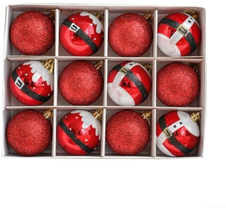Weihnachtskugel-Dekorationsset, 12 Stück, geeignet für mehrere Dekorationsbedürfnisse (B)