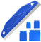 5 PCS Cutting in Tools for Painting, Paint Edger Tool Paint Cutting in Tools with 4Pcs Scrapers, Paint Guard for Cutting in Multi-Purpose Straight Edge for Precision Painting Cutting in Tool (Blue)