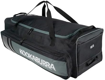 Kookaburra 4500 Wheelie Cricket-Tasche, Schwarz/Grau