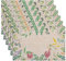 Banchif Abwaschbar Doppelseitig Tischsets 6er Set, Blumen Schmetterling Frühling Tischdeko Ostern Frühling Bankett Platzsets Urlaub Dekorative Tischsets Saisonal Platzsets Beige