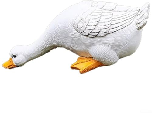 Enten-Ornament aus Kunstharz, perfekt als Gartendekoration, geeignet für verschiedene Außenbereiche (#1)