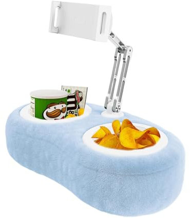 Ceprznvey Tablet Pillow Stand, Adjustable Tablet Cushion Dock, soporte para Lap Desk, flexible Phone Holder for Reading & Watching Videos, Plush Material, 15,75 x 7,68 x 18,11 pulgadas