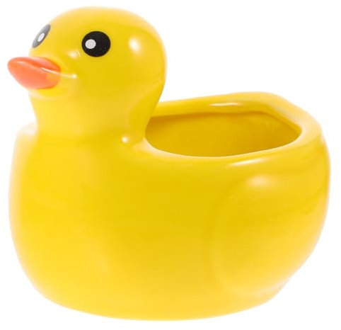 Levemolo Cute Duck Succulent Planter Animal Shaped Flower Pot Cactus Flower Container Plant Pots Planter for Garden Air Plants Holder Tabletop Decor