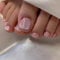 SXVME Cateye Pink Press on Toes Nails Short Square, Glitter Fake Toe Nails Glue on, Sparkle Bling Cute Acrylic Toe Press on Nails for Women, Glossy False ToeNails in 24 Pcs